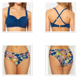 Bleu Rod Beattie Bikini Swimsuit Top Size 34D Bottom Size 6